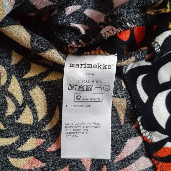 Marimekko Women's Size 34 (XS) Multicolor Retro Print Sleeveless Gita Tunic Top - Picture 7 of 16